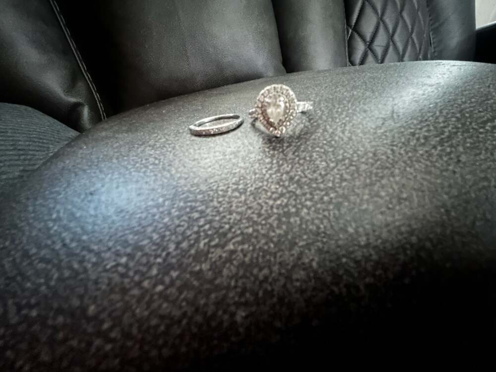 Neil Lane Diamond Pear-Shaped Halo Engagement Ring and Band Set  14K White Gold